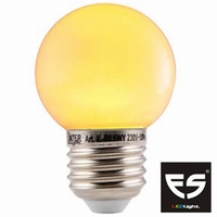 LED Kogellamp E27 Geel
