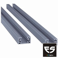 Rail 1 fase 1 meter zilver